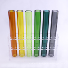 Factory wholesale custom transparent glass culture tubes decorative metal tubing